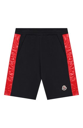 Детские хлопковые шорты MONCLER ENFANT синего цвета по цене 18200 руб., арт. E1-954-87077-05-V8013/12-14A | Фото 1 Детские хлопковые шорты MONCLER ENFANT синего цвета, арт. E1-954-87077-05-V8013/12-14A | Фото 1 (Статус проверки: Проверена категория; Материал внешний: Хлопок; Мальчики Кросс-КТ: Шорты-одежда; Ростовка одежда: 12 лет | 152 см, 16 лет | 164 см)
