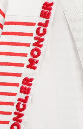 Женский хлопковое платье MONCLER ENFANT кораллового цвета по цене 14700 руб., арт. E1-951-85740-05-V8026 | Фото 3 Женский хлопковое платье MONCLER ENFANT кораллового цвета, арт. E1-951-85740-05-V8026 | Фото 3