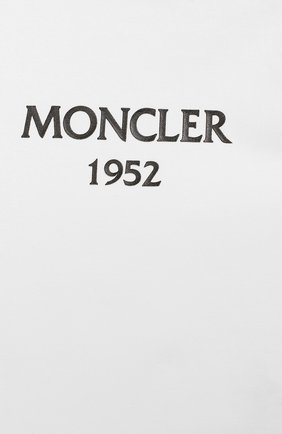Детское комплект из хлопкового комбинезона и шапки MONCLER ENFANT белого цвета по цене 14200 руб., арт. E1-951-88137-06-8790A | Фото 3 Детское комплект из хлопкового комбинезона и шапки MONCLER ENFANT белого цвета, арт. E1-951-88137-06-8790A | Фото 3