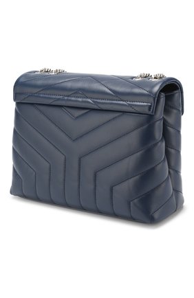 Женская сумка monogram loulou small SAINT LAURENT синего цвета по цене 124000 руб., арт. 494699/DV726 | Фото 3 Женская сумка monogram loulou small SAINT LAURENT синего цвета, арт. 494699/DV726 | Фото 3