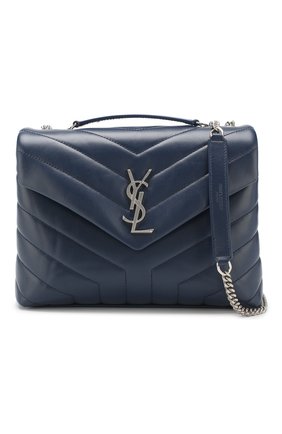 Женская сумка monogram loulou small SAINT LAURENT синего цвета по цене 124000 руб., арт. 494699/DV726 | Фото 6 Женская сумка monogram loulou small SAINT LAURENT синего цвета, арт. 494699/DV726 | Фото 6