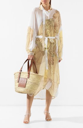 Женская сумка basket LOEWE бежевого цвета по цене 29950 руб., арт. 327.02.S92 | Фото 2 Женская сумка basket LOEWE бежевого цвета, арт. 327.02.S92 | Фото 2