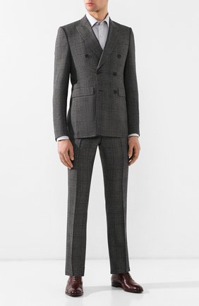 Мужская хлопковая рубашка с воротником кент TOM FORD светло-серого цвета по цене 39200 руб., арт. 5FT602/94S1JE | Фото 2 Мужская хлопковая рубашка с воротником кент TOM FORD светло-серого цвета, арт. 5FT602/94S1JE | Фото 2