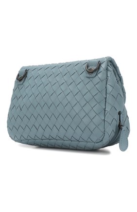 Женская cумка messenger mini BOTTEGA VENETA голубая цвета, арт. 310774/V0016 купить в ЦУМ | Фото №3 Cумка Messenger mini Bottega Veneta голубая цвета | Фото №3
