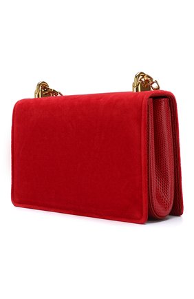 Женская сумка dg girls из бархата DOLCE & GABBANA красная цвета, арт. BB6498/AV276 купить в ЦУМ | Фото №3 Сумка DG Girls из бархата Dolce & Gabbana красная цвета | Фото №3