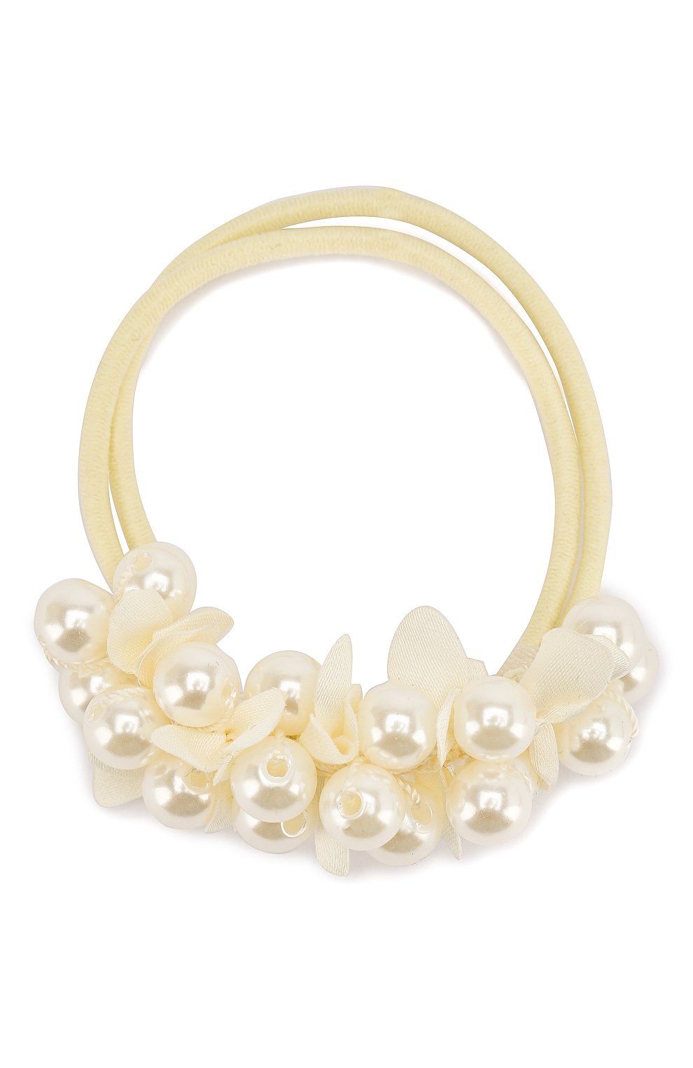 Детская резинка pearl&petals JUNEFEE бежевого цвета, арт. 5200 | Фото 1