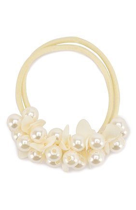 Детская резинка pearl&petals JUNEFEE бежевого цвета по цене 1180 руб., арт. 5200 | Фото 1 Детская резинка pearl&petals JUNEFEE бежевого цвета, арт. 5200 | Фото 1