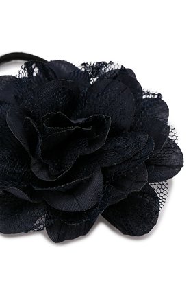 Детская комплект из 2-х резинок lace flower JUNEFEE темно-синего цвета по цене 1490 руб., арт. 5120 | Фото 2 Детская комплект из 2-х резинок lace flower JUNEFEE темно-синего цвета, арт. 5120 | Фото 2
