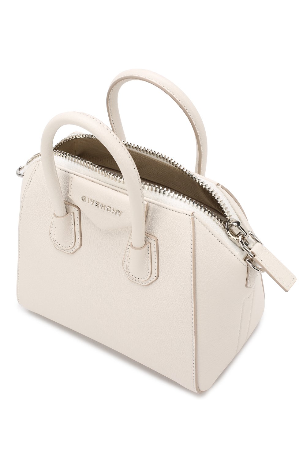 Женская сумка antigona mini GIVENCHY белая цвета, арт. BB05114012 купить в ЦУМ | Фото №4 Сумка Antigona mini Givenchy белая цвета | Фото №4