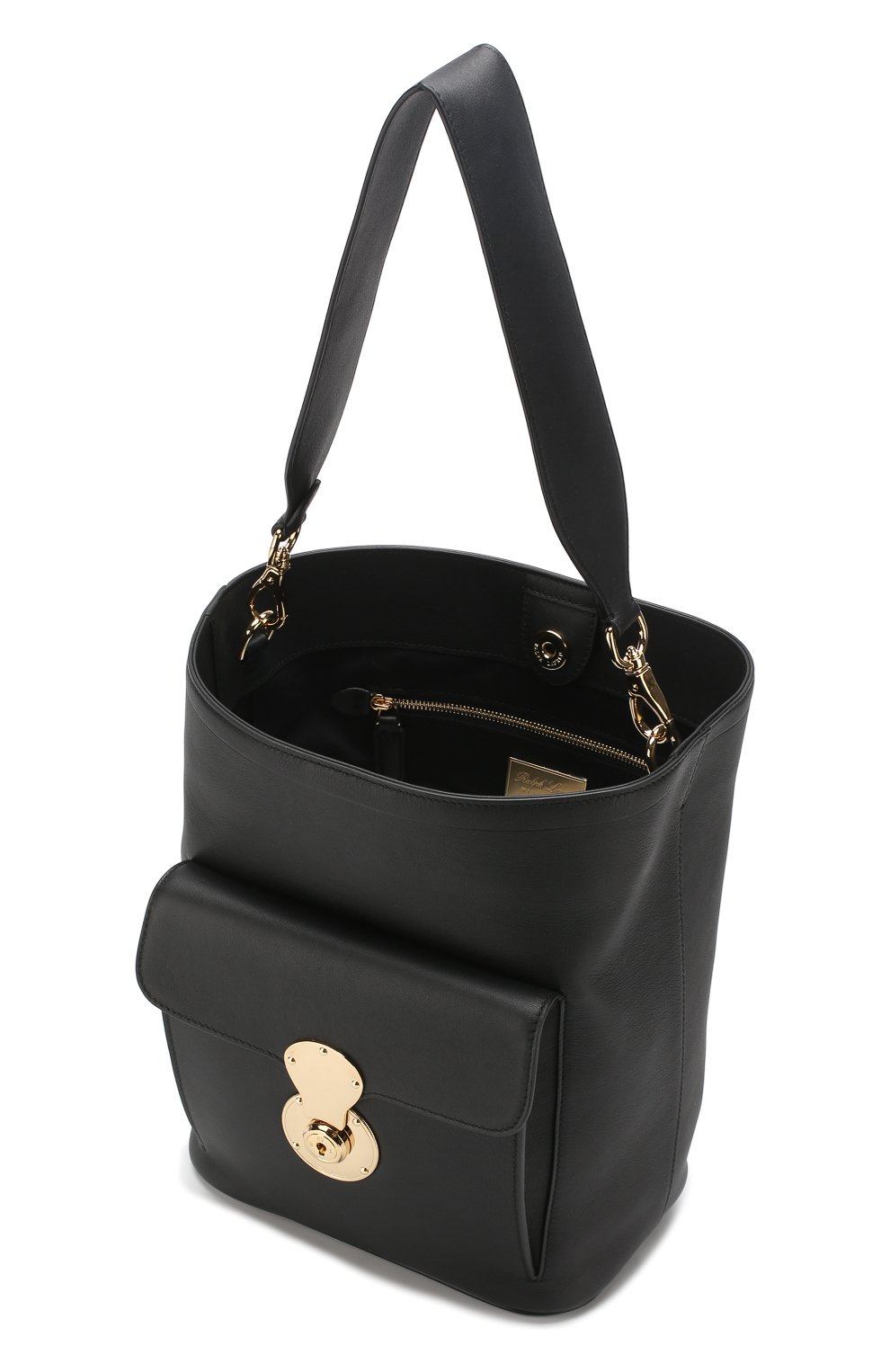Женская сумка ricky bucket RALPH LAUREN черная цвета, арт. 435680769 купить в ЦУМ | Фото №4 Сумка Ricky Bucket Ralph Lauren черная цвета | Фото №4