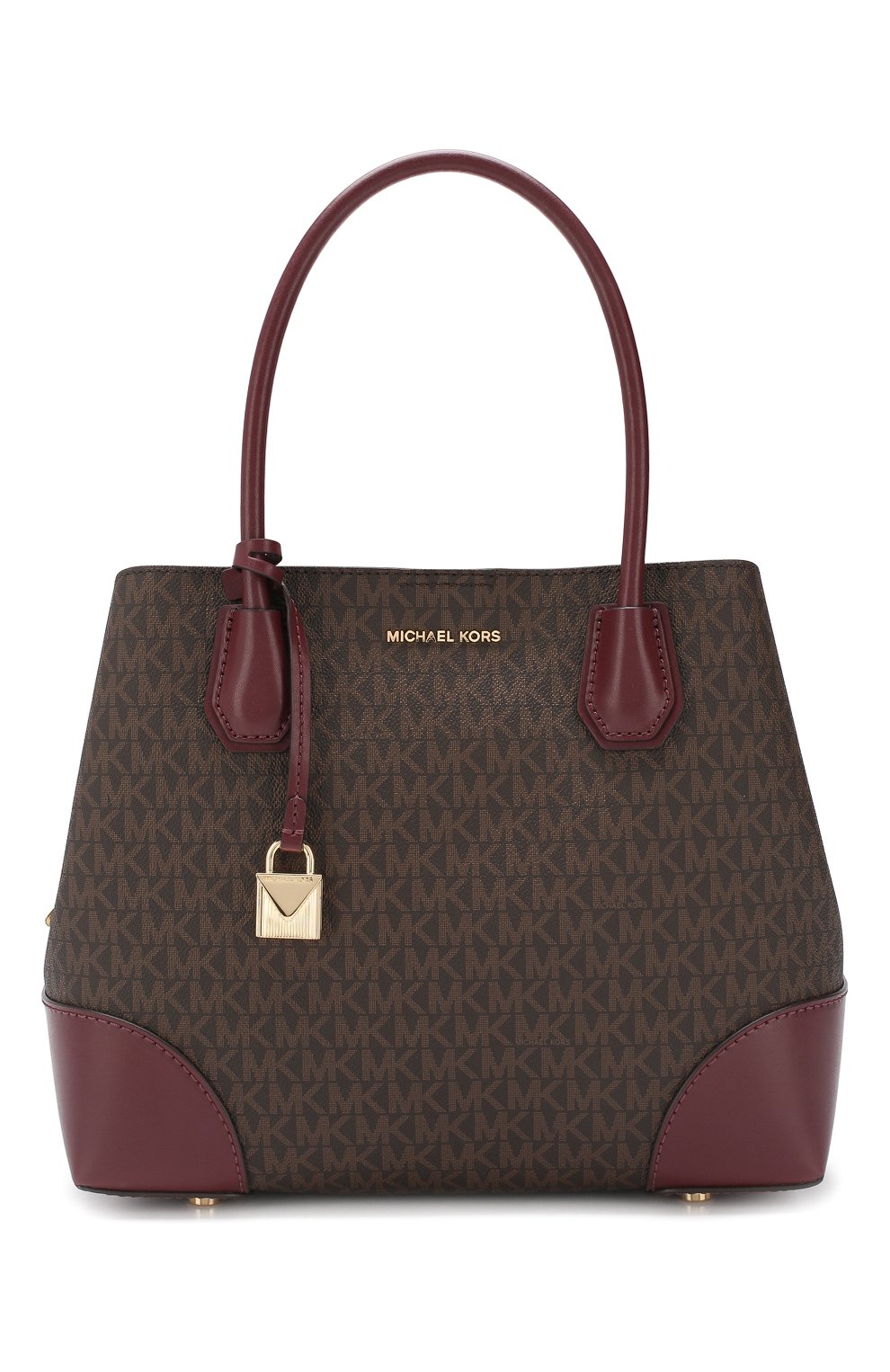 Женская бордовая сумка mercer gallery medium MICHAEL MICHAEL KORS ...
