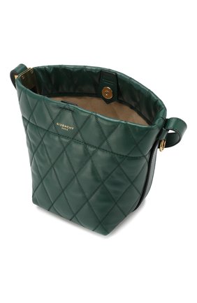 Женская сумка gv bucket mini GIVENCHY зеленая цвета, арт. BB506PB0DH купить в ЦУМ | Фото №4 Сумка GV Bucket mini Givenchy зеленая цвета | Фото №4