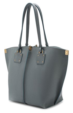Женская сумка-тоут vick medium CHLOÉ голубая цвета, арт. CHC19SS130A94 купить в ЦУМ | Фото №3 Сумка-тоут Vick medium Chloé голубая цвета | Фото №3