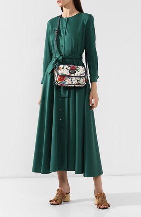 Женская сумка flora GUCCI разноцветная цвета, арт. 550147/9ZIAX купить в ЦУМ | Фото №2 Сумка Flora Gucci разноцветная цвета | Фото №2