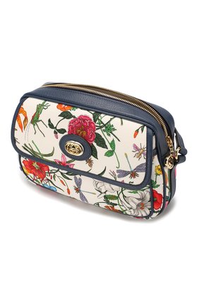 Женская сумка flora GUCCI разноцветная цвета, арт. 550147/9ZIAX купить в ЦУМ | Фото №4 Сумка Flora Gucci разноцветная цвета | Фото №4