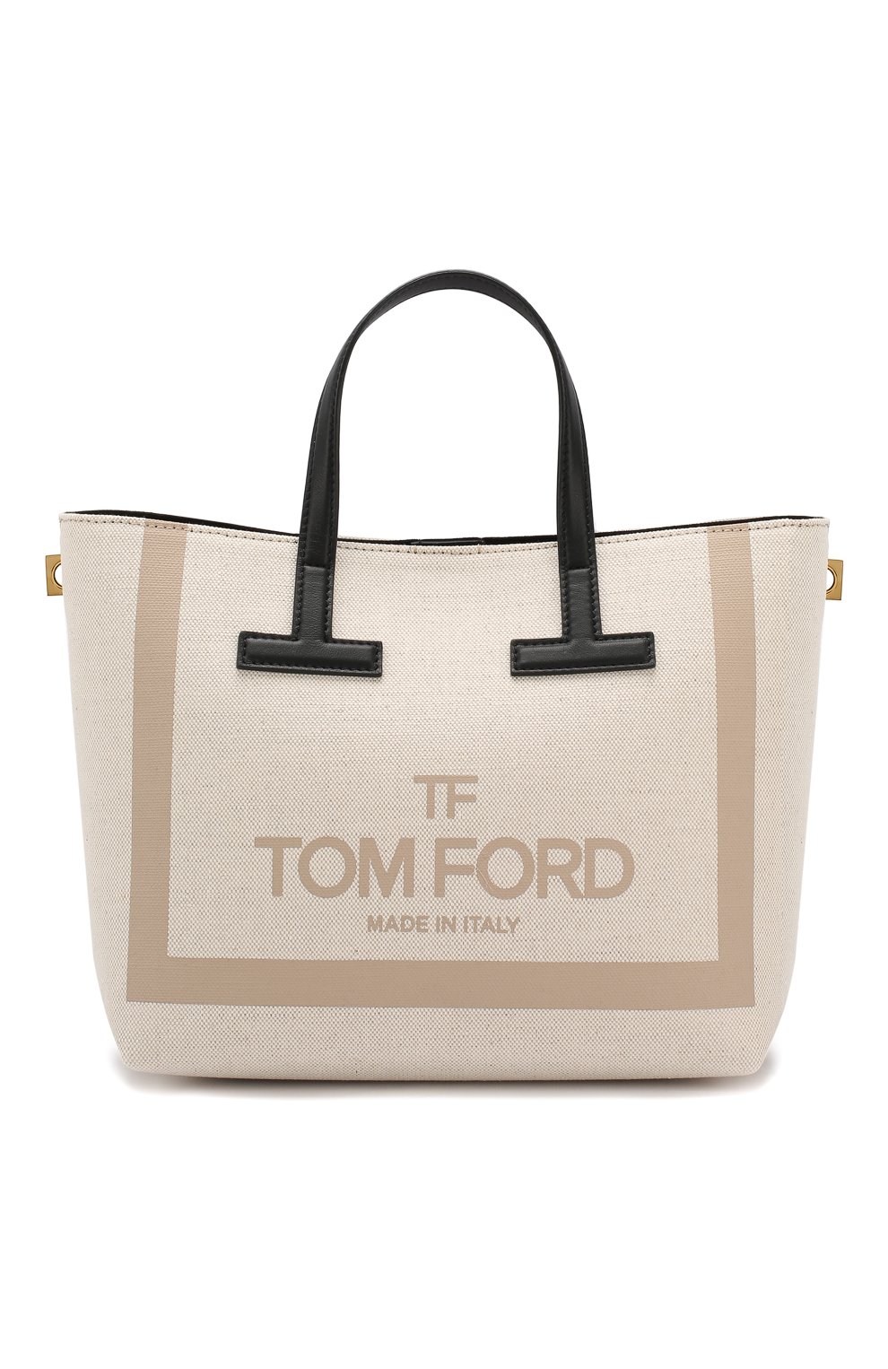 Сумка T Tote mini Tom Ford кремовая цвета | Фото №1