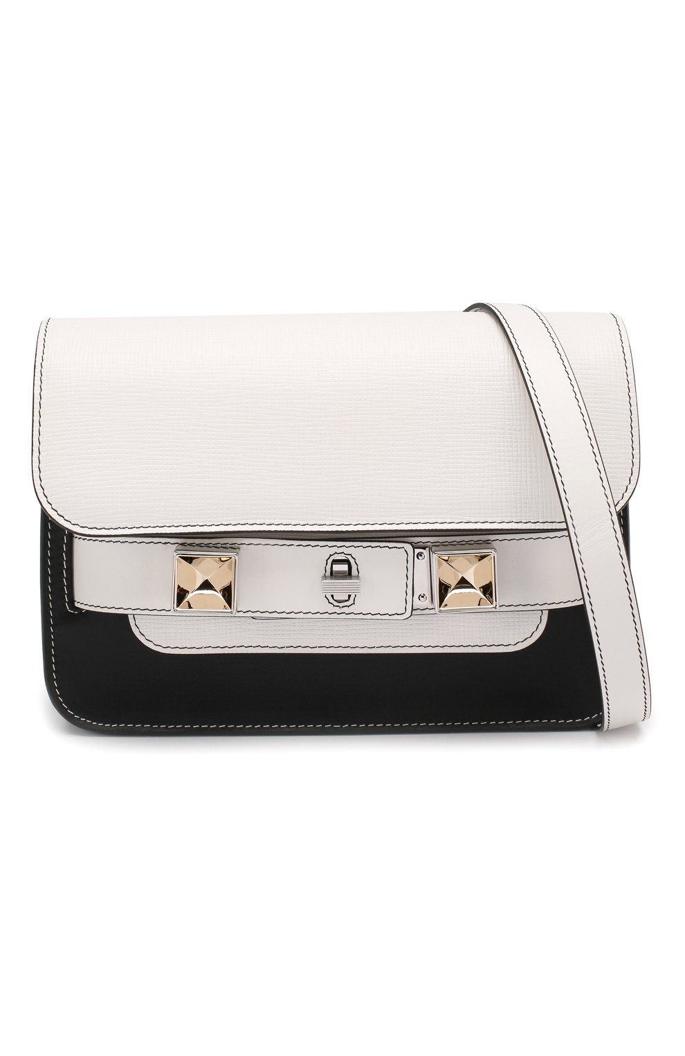 Женская сумка ps11 mini classic PROENZA SCHOULER черно-белая цвета, арт. H00007-C288A купить в ЦУМ | Фото №5 Сумка PS11 Mini Classic Proenza Schouler черно-белая цвета | Фото №5