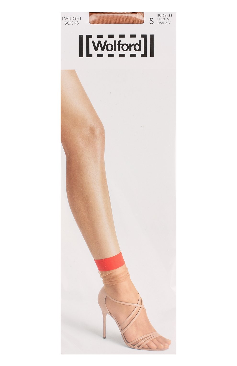Женские носки twilight socks WOLFORD бежевого цвета, арт. 40519 | Фото 1