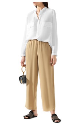 Женская шелковая блузка STELLA MCCARTNEY белого цвета по цене 49300 руб., арт. 531899/SY206 | Фото 2 Женская шелковая блузка STELLA MCCARTNEY белого цвета, арт. 531899/SY206 | Фото 2