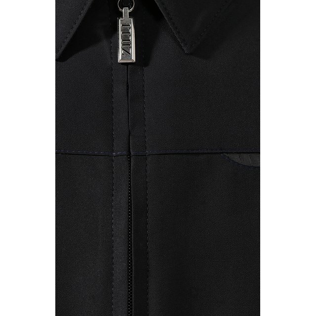 фото Шерстяная куртка с отделкой из кожи zilli