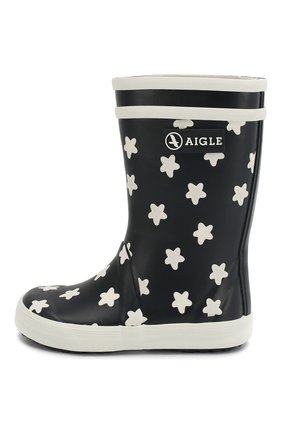 Детские резиновые сапоги AIGLE темно-синего цвета по цене 2740 руб., арт. 2527N1/L0LLY P0P PRINT | Фото 2 Детские резиновые сапоги AIGLE темно-синего цвета, арт. 2527N1/L0LLY P0P PRINT | Фото 2