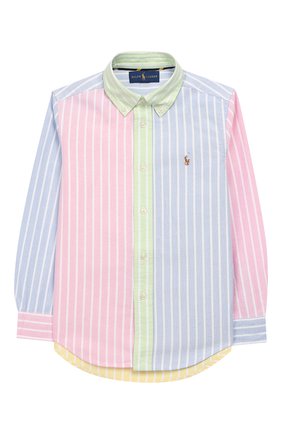 Хлопковая рубашка с воротником button down | Фото №1 Хлопковая рубашка с воротником button down | Фото №1