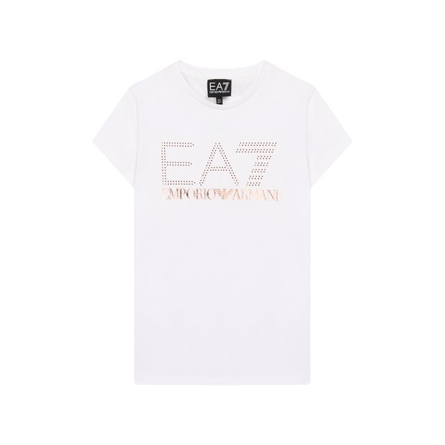 Хлопковая футболка EA 7 8474941