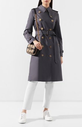 Женский хлопковый тренч kensington BURBERRY серого цвета по цене 138000 руб., арт. 4073369 | Фото 2 Женский хлопковый тренч kensington BURBERRY серого цвета, арт. 4073369 | Фото 2