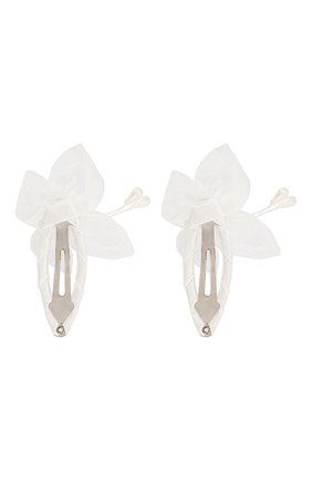 Детская комплект из двух заколок butterfly JUNEFEE белого цвета по цене 790 руб., арт. 5908 | Фото 2 Детская комплект из двух заколок butterfly JUNEFEE белого цвета, арт. 5908 | Фото 2