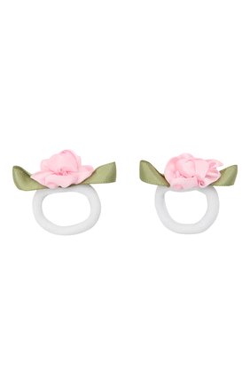 Детская комплект из двух резинок rosette small JUNEFEE розового цвета по цене 430 руб., арт. 5941 | Фото 2 Детская комплект из двух резинок rosette small JUNEFEE розового цвета, арт. 5941 | Фото 2