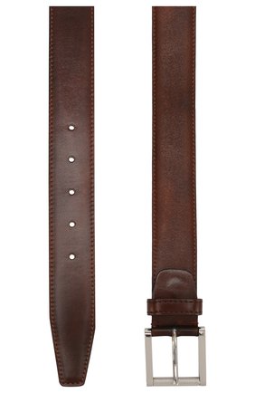 Мужской кожаный ремень KITON коричневого цвета по цене 52300 руб., арт. USC492PN00101 | Фото 2 Мужской кожаный ремень KITON коричневого цвета, арт. USC492PN00101 | Фото 2