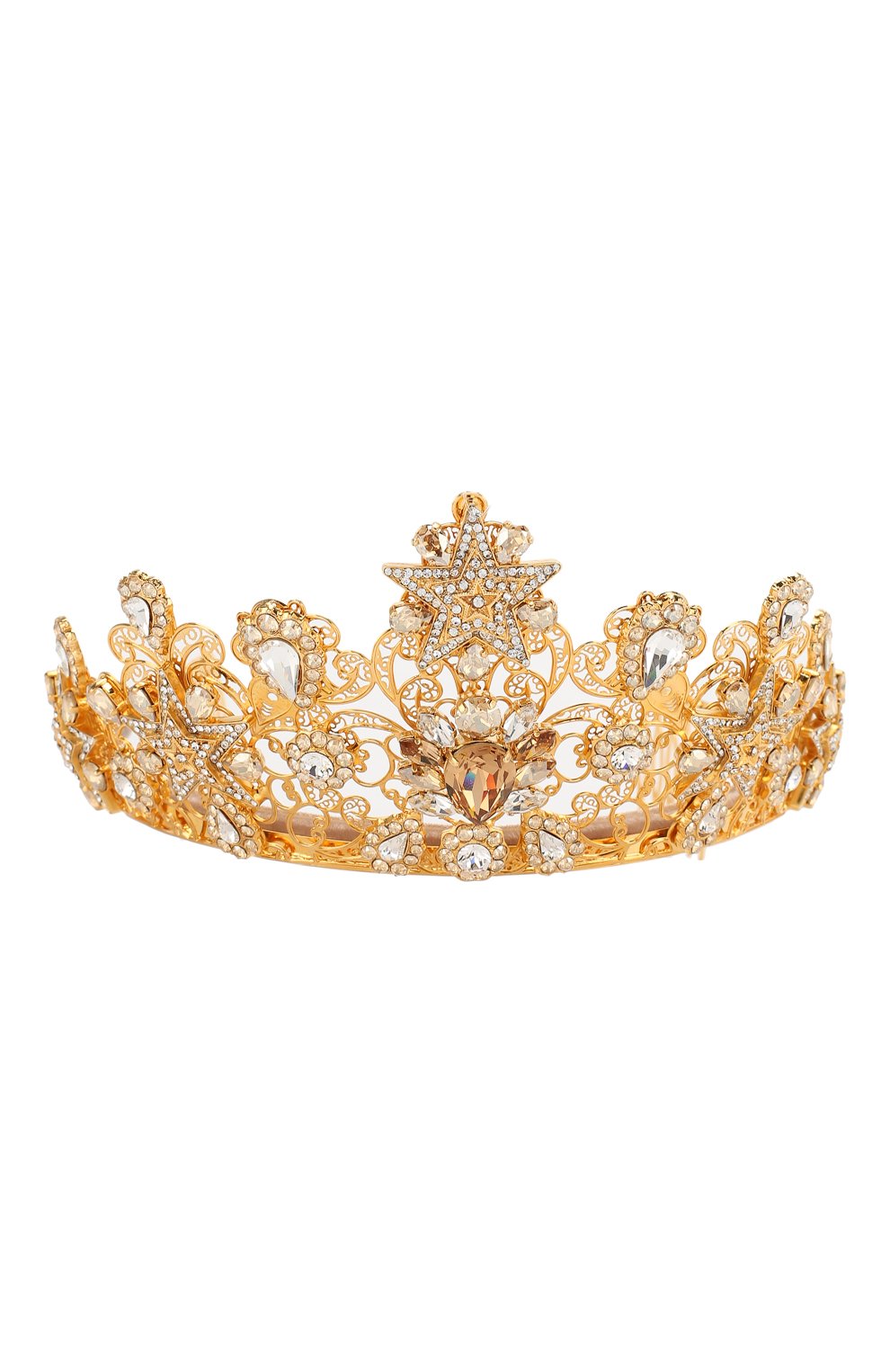 Женский золотой тиара с отделкой кристаллами DOLCE & GABBANA — купить в ...