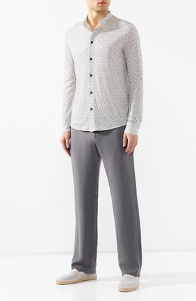 Мужская шерстяная рубашка GIORGIO ARMANI серого цвета по цене 88300 руб., арт. 3GSC53/SJEXZ | Фото 2 Мужская шерстяная рубашка GIORGIO ARMANI серого цвета, арт. 3GSC53/SJEXZ | Фото 2