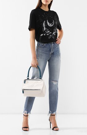 Женская кожаная сумка pandora small GIVENCHY белая цвета, арт. BB500AB0CM купить в ЦУМ | Фото №2 Кожаная сумка Pandora small Givenchy белая цвета | Фото №2