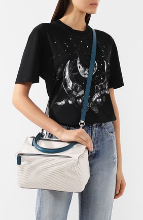 Женская кожаная сумка pandora small GIVENCHY белая цвета, арт. BB500AB0CM купить в ЦУМ | Фото №5 Кожаная сумка Pandora small Givenchy белая цвета | Фото №5