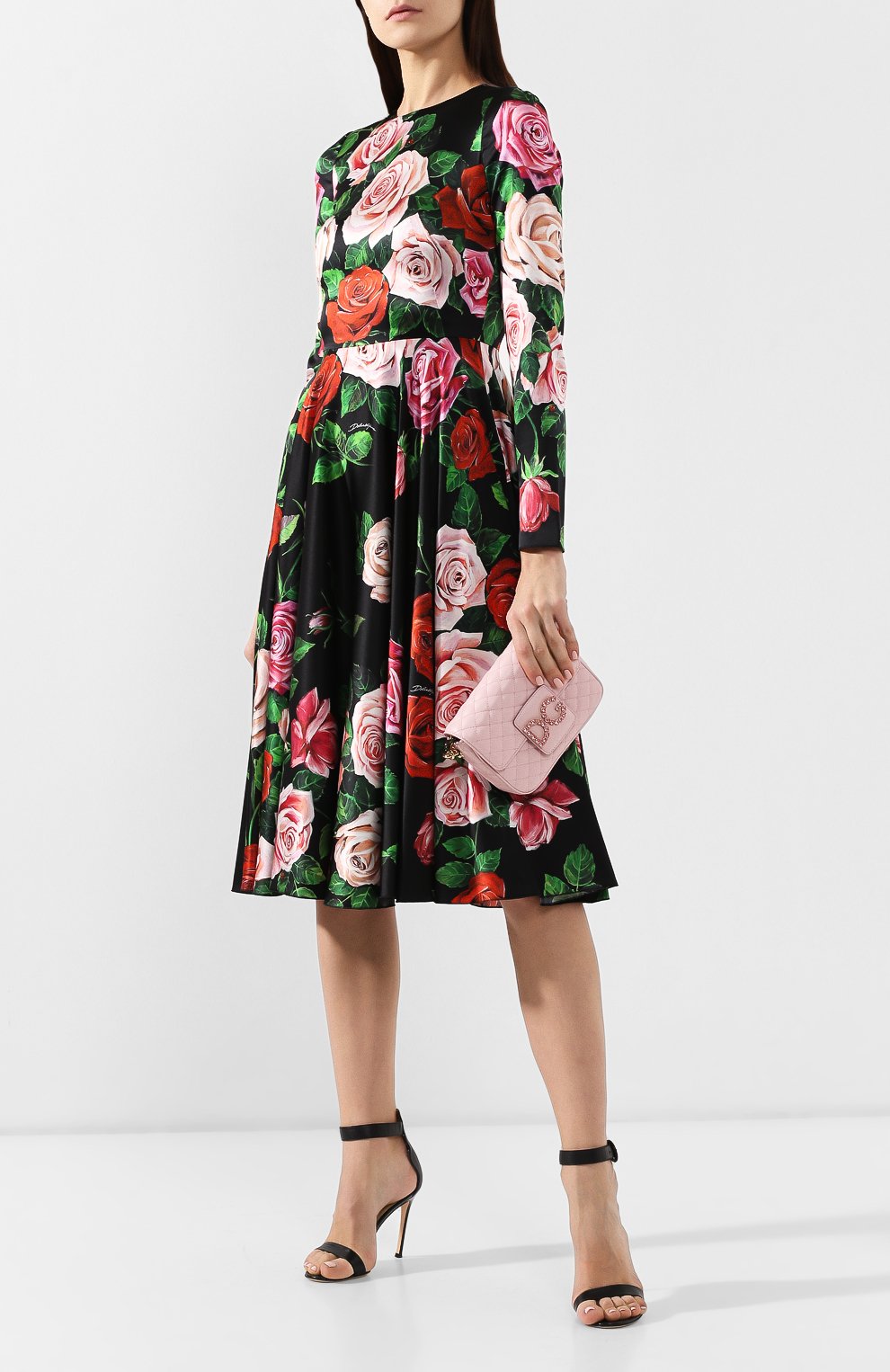 Женская сумка dg millennials DOLCE & GABBANA светло-розовая цвета, арт. BB6619/AU070 купить в ЦУМ | Фото №2 Сумка DG Millennials Dolce & Gabbana светло-розовая цвета | Фото №2