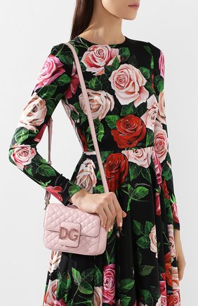 Женская сумка dg millennials DOLCE & GABBANA светло-розовая цвета, арт. BB6619/AU070 купить в ЦУМ | Фото №5 Сумка DG Millennials Dolce & Gabbana светло-розовая цвета | Фото №5