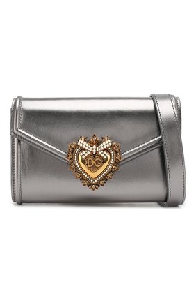 Женская серебряная поясная сумка devotion Dolce & Gabbana, арт. BB6706/A1016 купить в ЦУМ | Фото №5 Поясная сумка Devotion Dolce & Gabbana серебряная | Фото №5