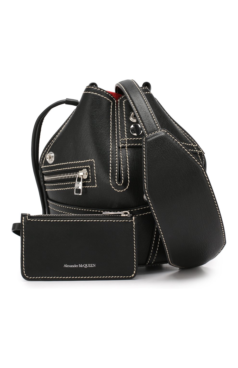 Женская сумка the bucket ALEXANDER MCQUEEN черная цвета, арт. 570567/BRUZI купить в ЦУМ | Фото №6 Сумка The Bucket Alexander McQueen черная цвета | Фото №6
