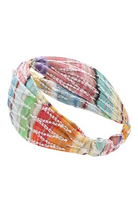 Повязка на голову Missoni, разноцветного цвета, арт. MMS00003/BR001Q в ЦУМ | Фото №2 Повязка на голову Missoni разноцветного цвета | Фото №2