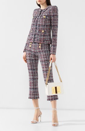 Женская сумка natalia medium из кожи аллигатора TOM FORD белая цвета, арт. L0826T-A45/AMIS купить в ЦУМ | Фото №2 Сумка Natalia medium из кожи аллигатора Tom Ford белая цвета | Фото №2