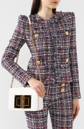 Женская сумка natalia medium из кожи аллигатора TOM FORD белая цвета, арт. L0826T-A45/AMIS купить в ЦУМ | Фото №5 Сумка Natalia medium из кожи аллигатора Tom Ford белая цвета | Фото №5