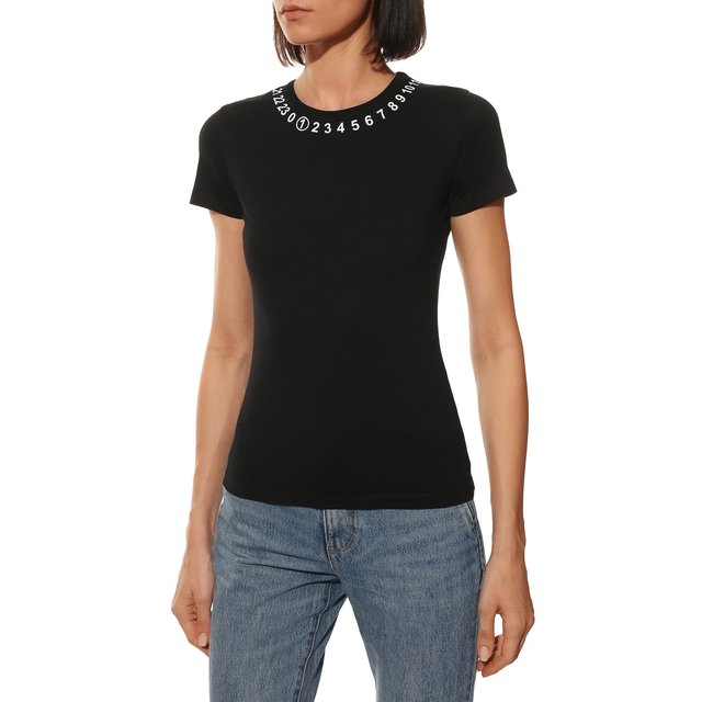 фото Хлопковая футболка maison margiela