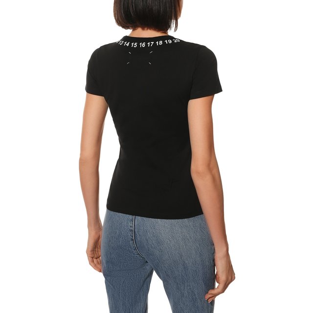 фото Хлопковая футболка maison margiela