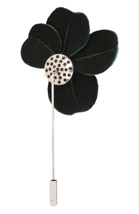 Мужская булавка для галстука FLOWER ME зеленого цвета по цене 8800 руб., арт. THREE-VT008010S | Фото 2 Мужская булавка для галстука FLOWER ME зеленого цвета, арт. THREE-VT008010S | Фото 2