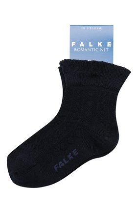 Детские хлопковые носки FALKE темно-синего цвета, арт. 12120 | Фото 1 (Материал: Хлопок, Текстиль; Статус проверки: Проверена категория)