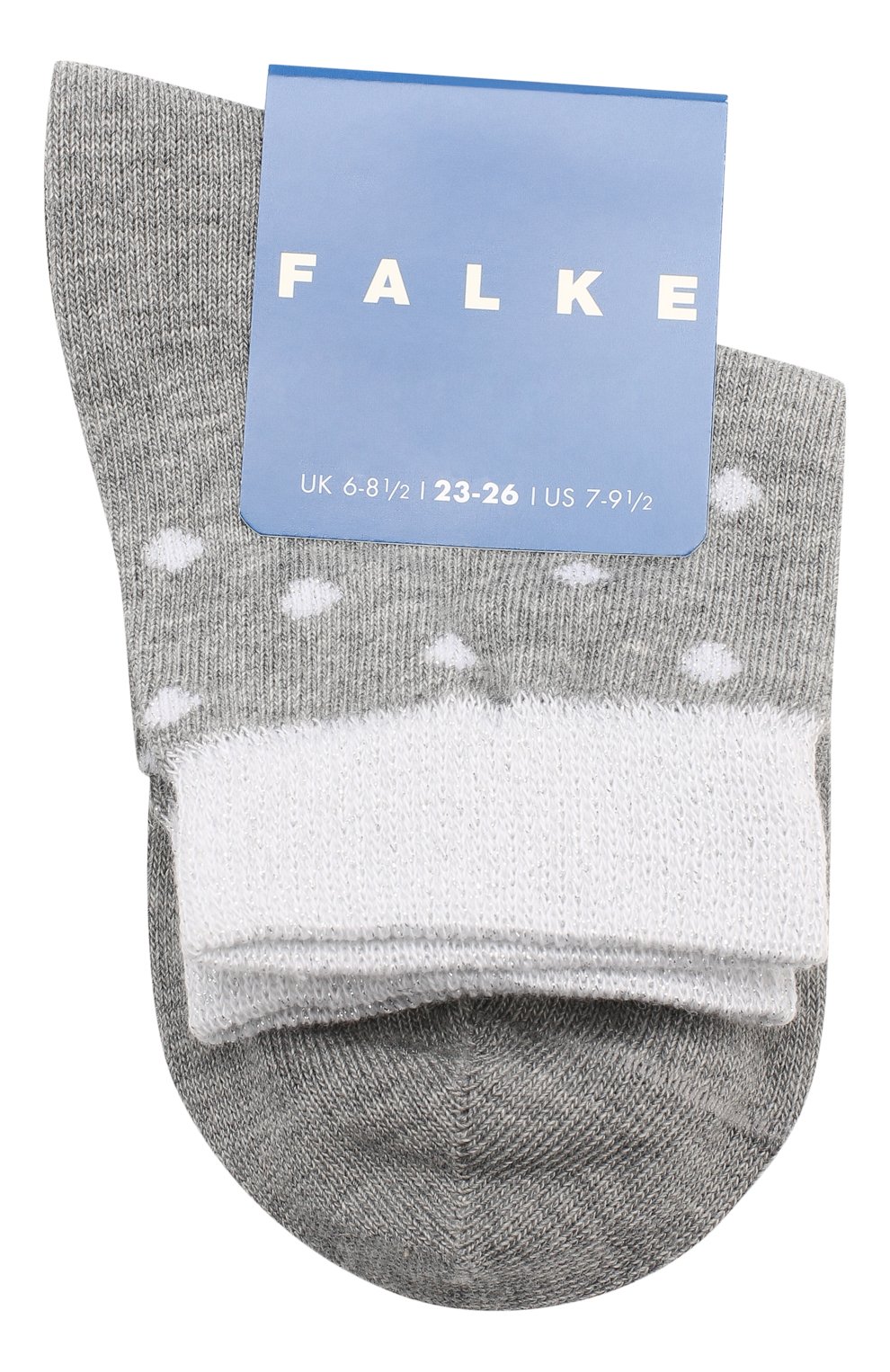 Детские хлопковые носки FALKE серого цвета, арт. 12195 | Фото 1
