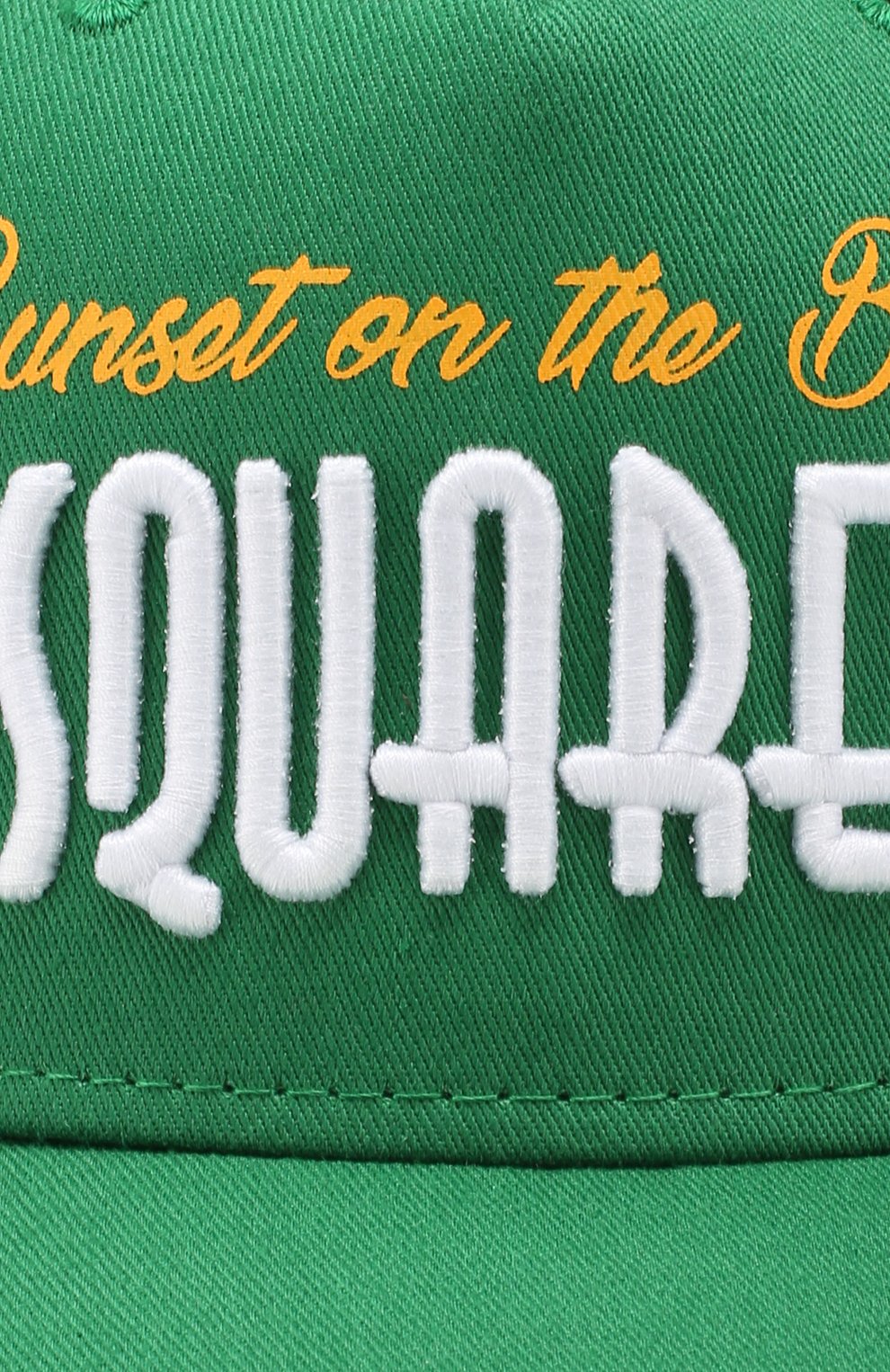 Хлопковая бейсболка Dsquared2 зеленого цвета, арт. DQ03DX-D00I8 в ЦУМ | Фото №3 Хлопковая бейсболка Dsquared2 зеленого цвета | Фото №3