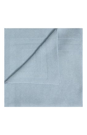 Детского одеяло из хлопка и шерсти STELLA MCCARTNEY голубого цвета, арт. 539970/SMM03 | Фото 1 (Статус проверки: Проверена категория; Материал: Текстиль, Хлопок)