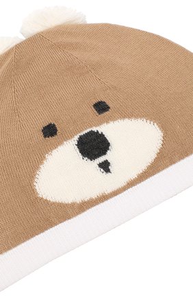 Хлопковая шапка Baby T коричневого цвета, арт. 19PE014CU в ЦУМ | Фото №3 Хлопковая шапка Baby T коричневого цвета | Фото №3
